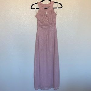 Light Pink Shimmering Formal Dress- Long